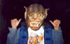 Nicholas with Monster Mask