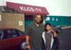 Nicholas and father Bob outside of KLCS studios